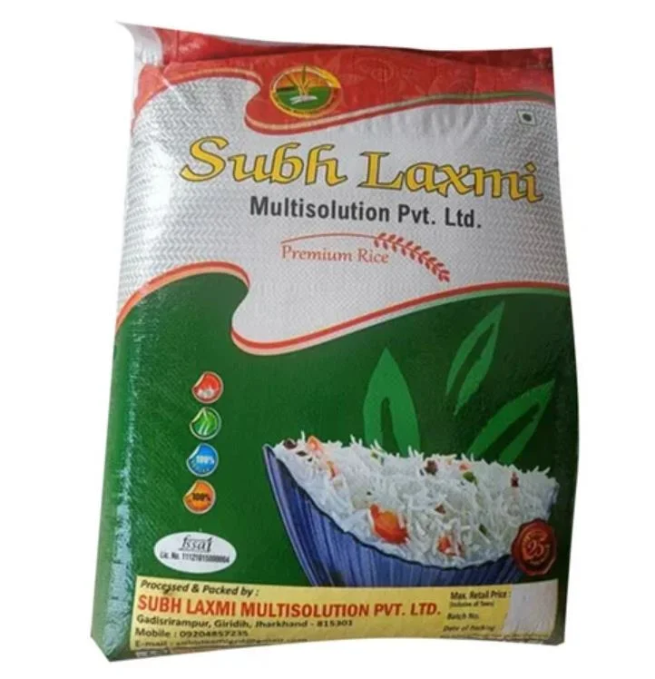 Custom Printed Empty Recyclable Biodegradable 500g 1kg 2kg 2.5kg 5kg Rice Packaging Pouch Bag