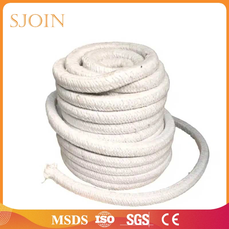 Made in China Heat Insulation Mineral Ceramic Fiber Sealing Fireproof Building Material Refractory Woven Textile Ropes