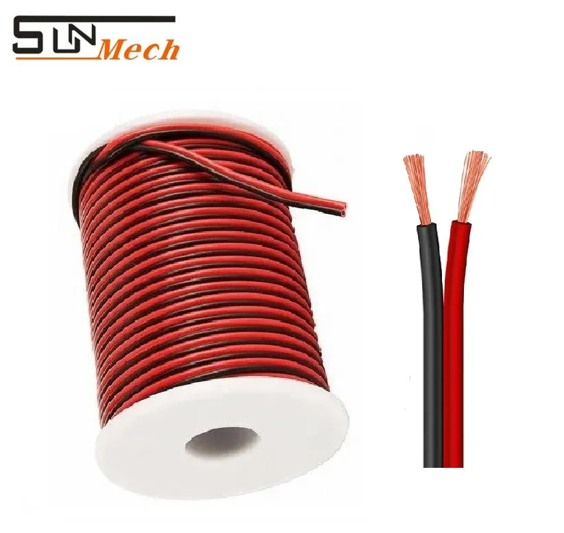 Speaker Wire 2core Transparent PVC Red&Black Audio Cable OFC Electric Speaker Wire