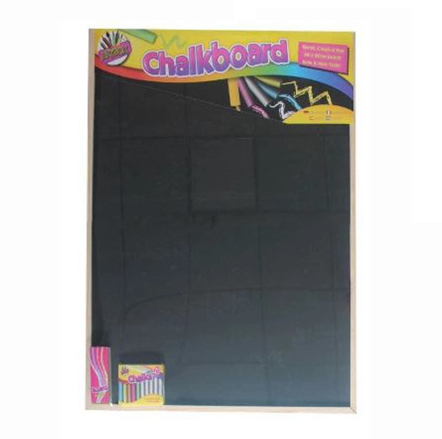 Blackboard with Chalk and Eraser for School and Office Stationery Set