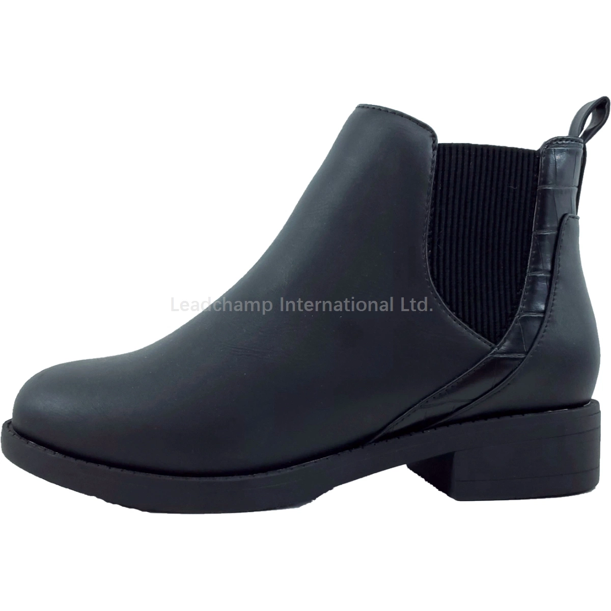Lady Ankle Boot Elastic Band Slip-on Boots Comfortable Chelsea Boots