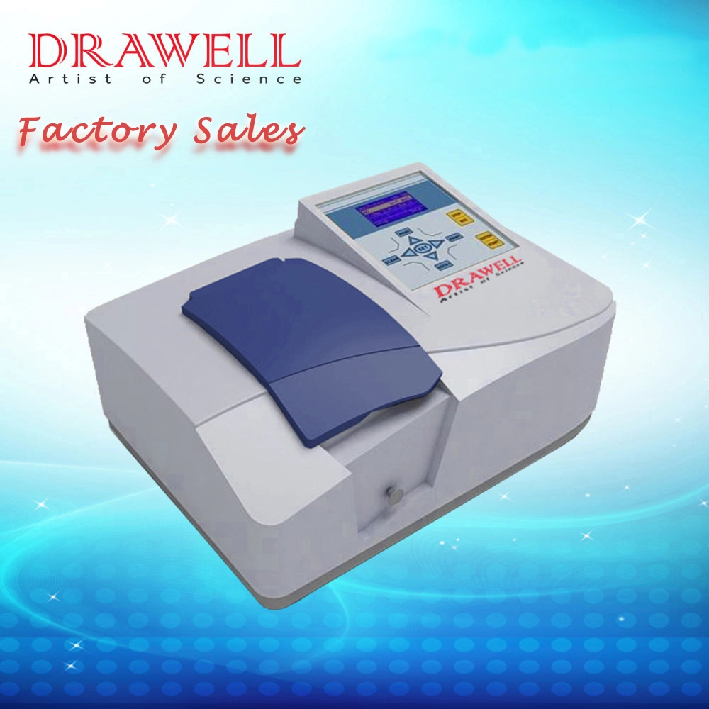 Cheap Price China Single Beam 190-1100nm UV Vis Spectrophotometer with Lamps