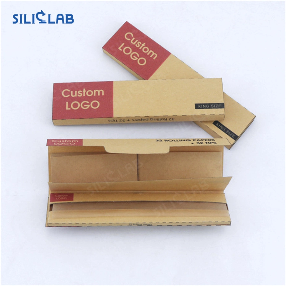 Custom Slim Unbleached Rolling Paper Sheets Cigarette Smoking Papers