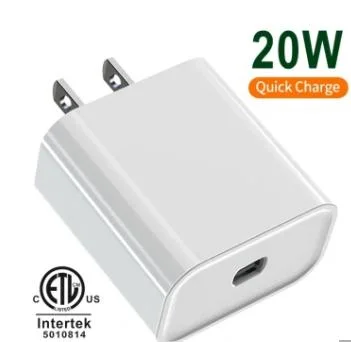 Direct Factory Price Handy-Netzteil Pd Typ C 20W Zubehör für schnelles Laden USB C 20W Ladegerät für iPhone 14 13 12 11