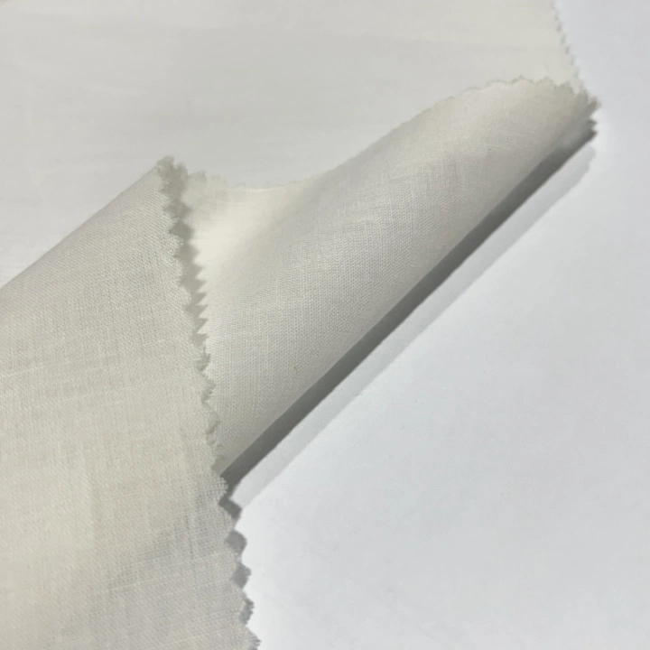 TC tecido Trueran Branco Poplin poliéster 50% algodão 50% Branco Woven Plain Weave 40X40 100X80 84" para o grosso africano, bedsheet, Arabian Robe, etc.