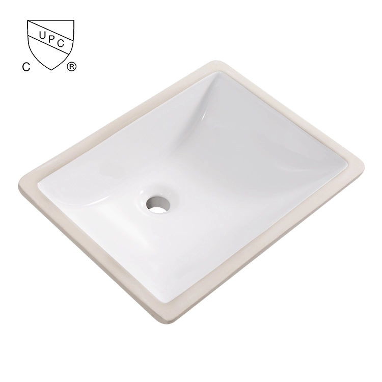 Cupc Usine Directe Pas Cher 20 pouces Évier Sanitaire en Céramique Porcelaine Sous-Meuble Ensemble de Lavabo pour Salle de Bain