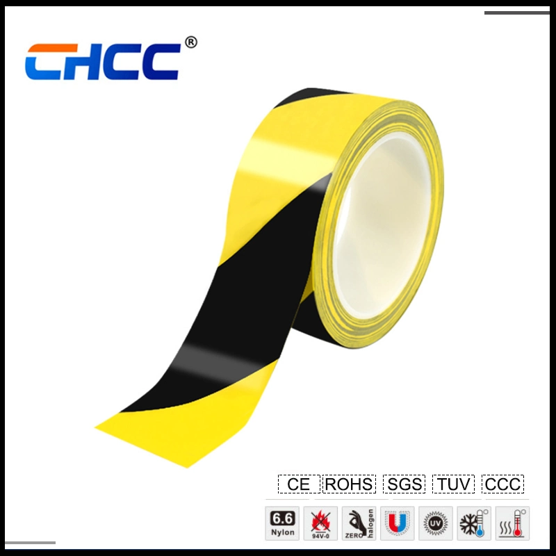 Black and Yellow Caution Barricade Line Warning 3 M 766 Tape