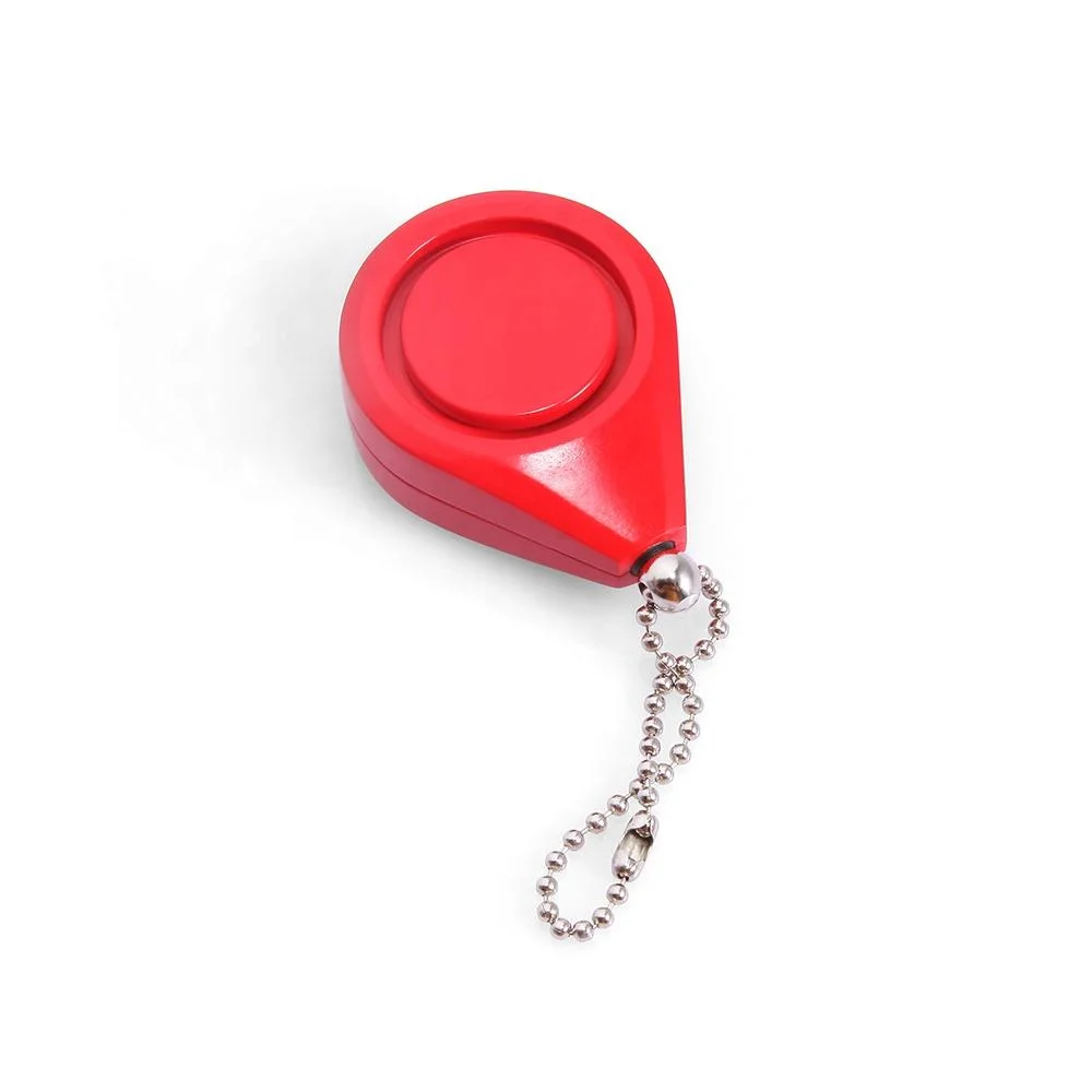 Mini Water Drop Shape alarma personal emergencia Autodefensa personal llavero Alarma