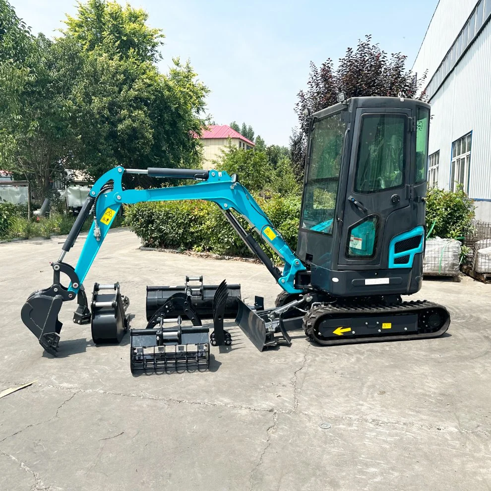 Mini Digger 1.7ton 1 Ton 2 Ton Kubota Mini Excavator Side Swing Price with Anti-Rollover