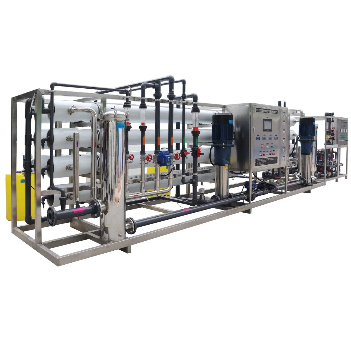 Elektroindustrie Double Pass Reverse Osmosis System mit EDI Mix Bett Ultra Reinwasser für Kessel Pharmazeutische Modul System Ion Austausch 12t/H