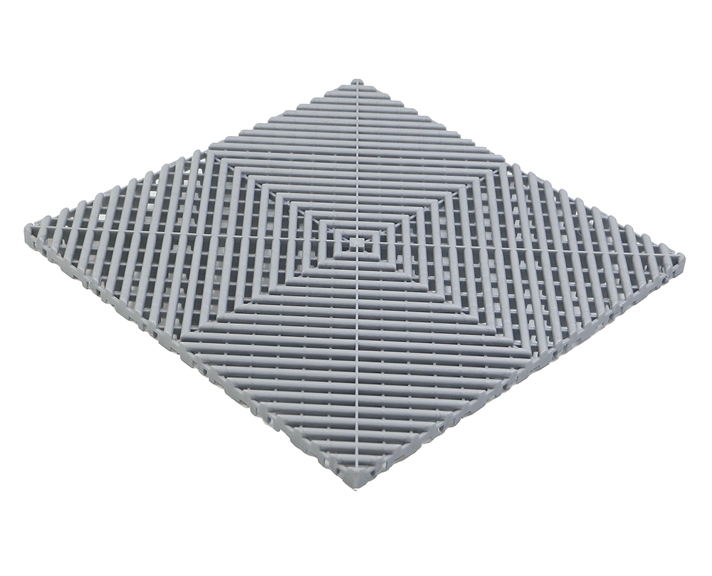 PP Garage Floor Tile 400X400 Square Modula Waterproof Interlocking Flooring for Commercial