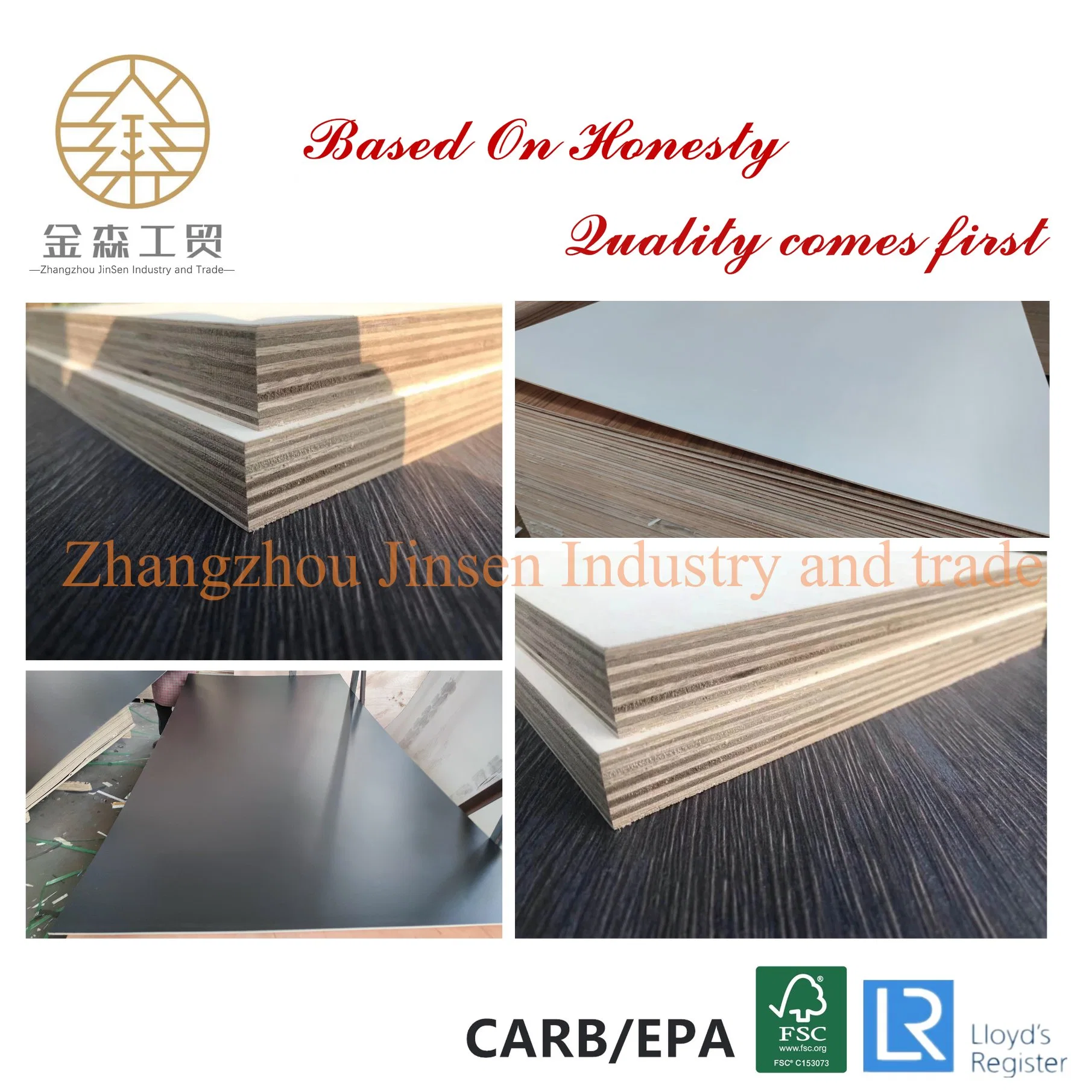 Synchronized 18mm Melamine Faced Plywood for Kitchen Cabinet and Wardrobe