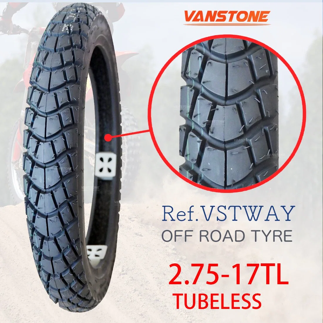 Deep Tread Professional Supplier Motorcycle Tyre Wholesale/Supplier Puncture Resistant Tire 2.75-17