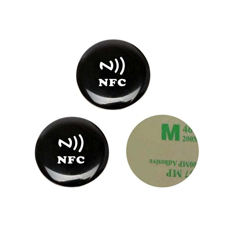 Factory Price NFC Ntag216 Epoxy Sticker NFC Connect Tap Tag Works on Metal