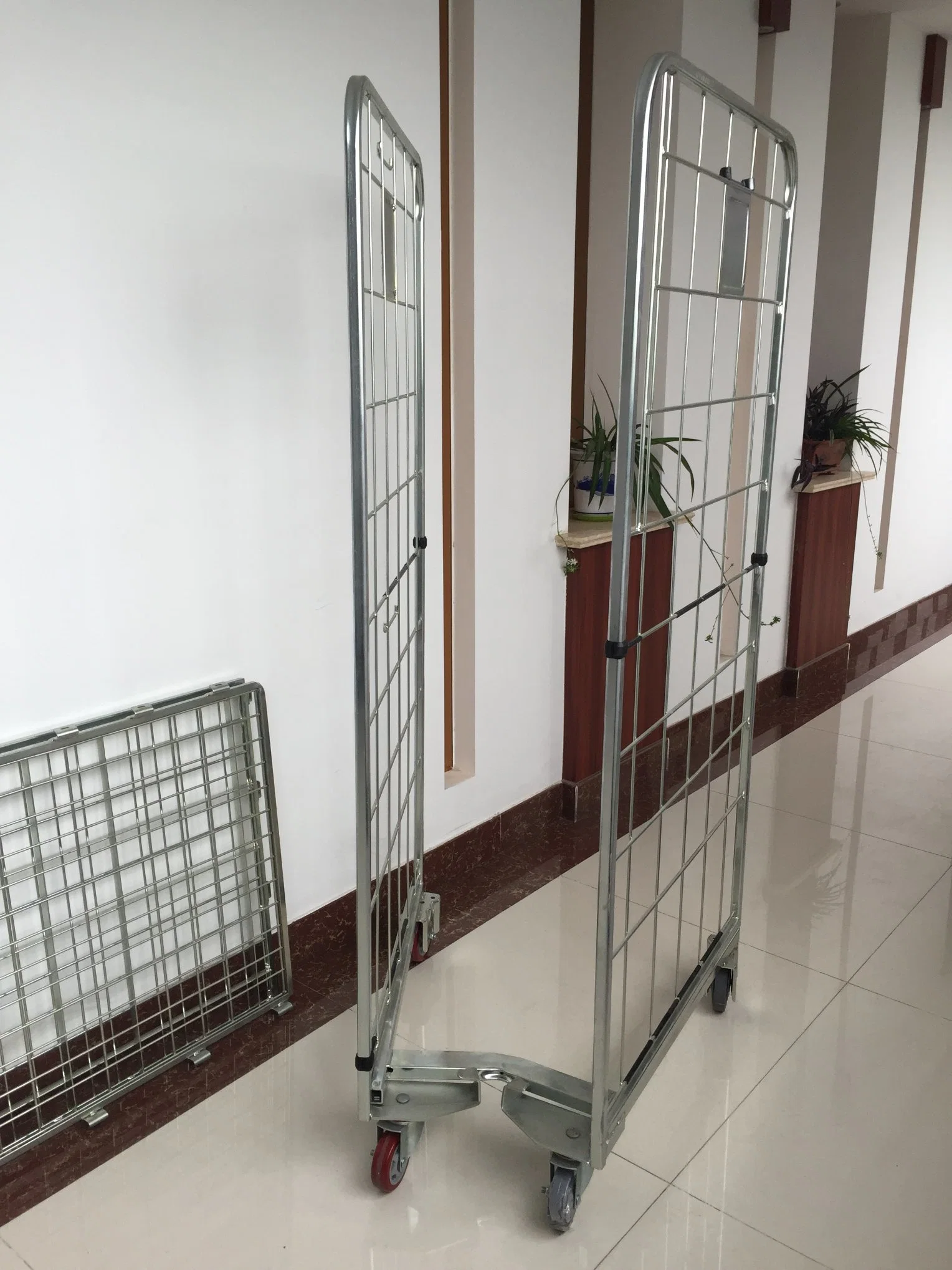 Multifunctional Two Side Warehouse Cheap Medium Duty Trolley Roll Cage