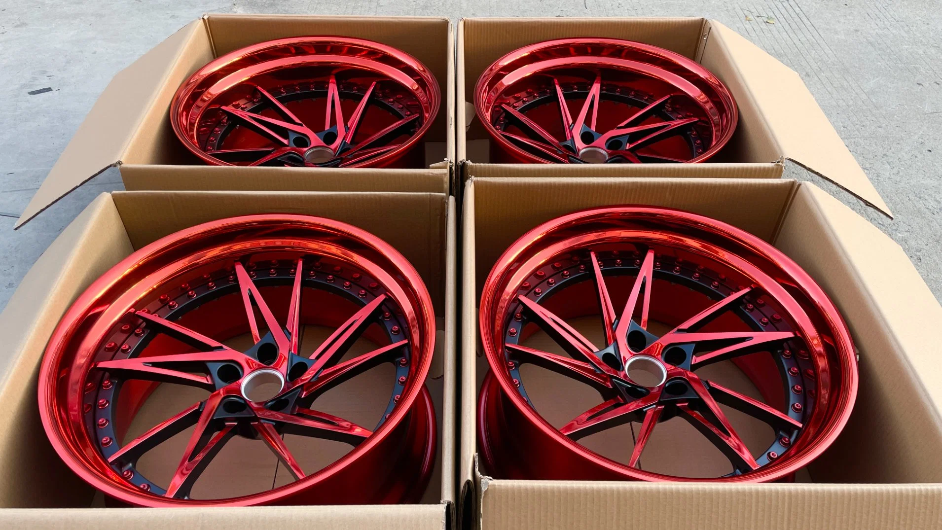 Китайский ободов черный формирования 5X112 18 19 20 21 22 23-дюймовый красный машины перед лицом накатка поддельных алюминиевого сплава колеса легкосплавные колесные диски автомобиля
