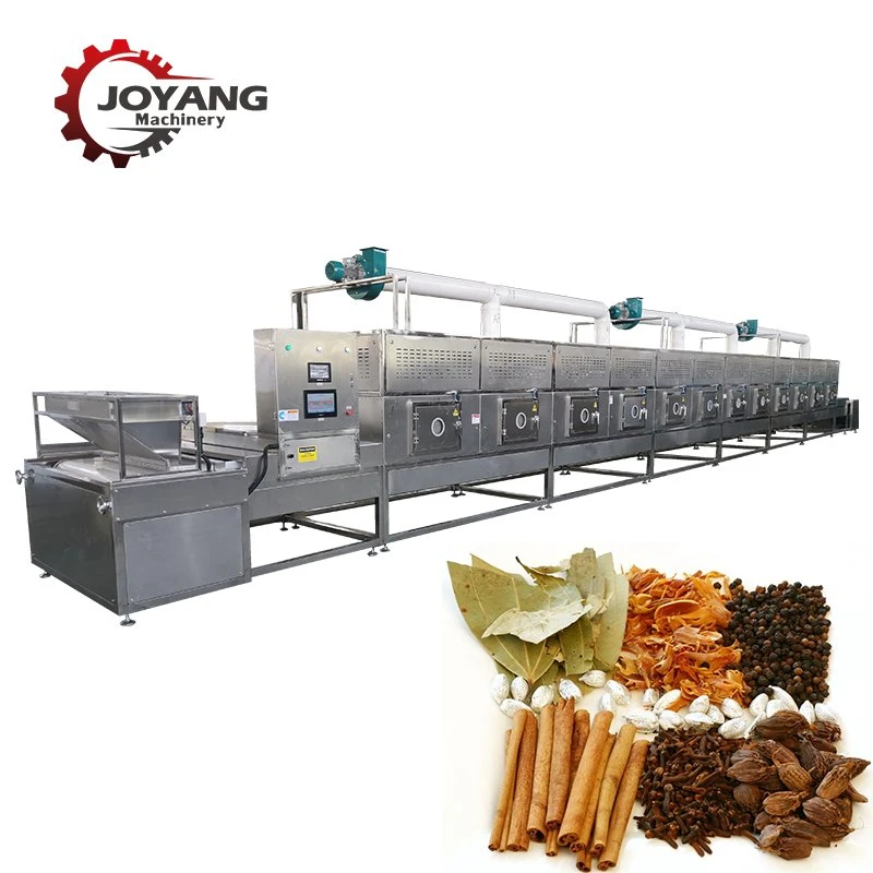 Spices Condiment Industrial Microwave Sterilization Equipment with PLC Control