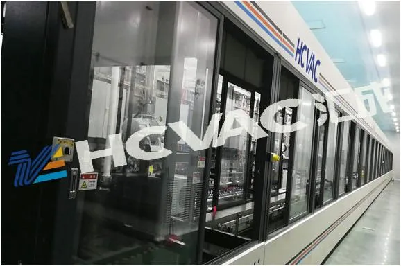 Hcvac Solar Cell Panel producción continua de recubrimiento de vacío PVD en línea Máquina de línea