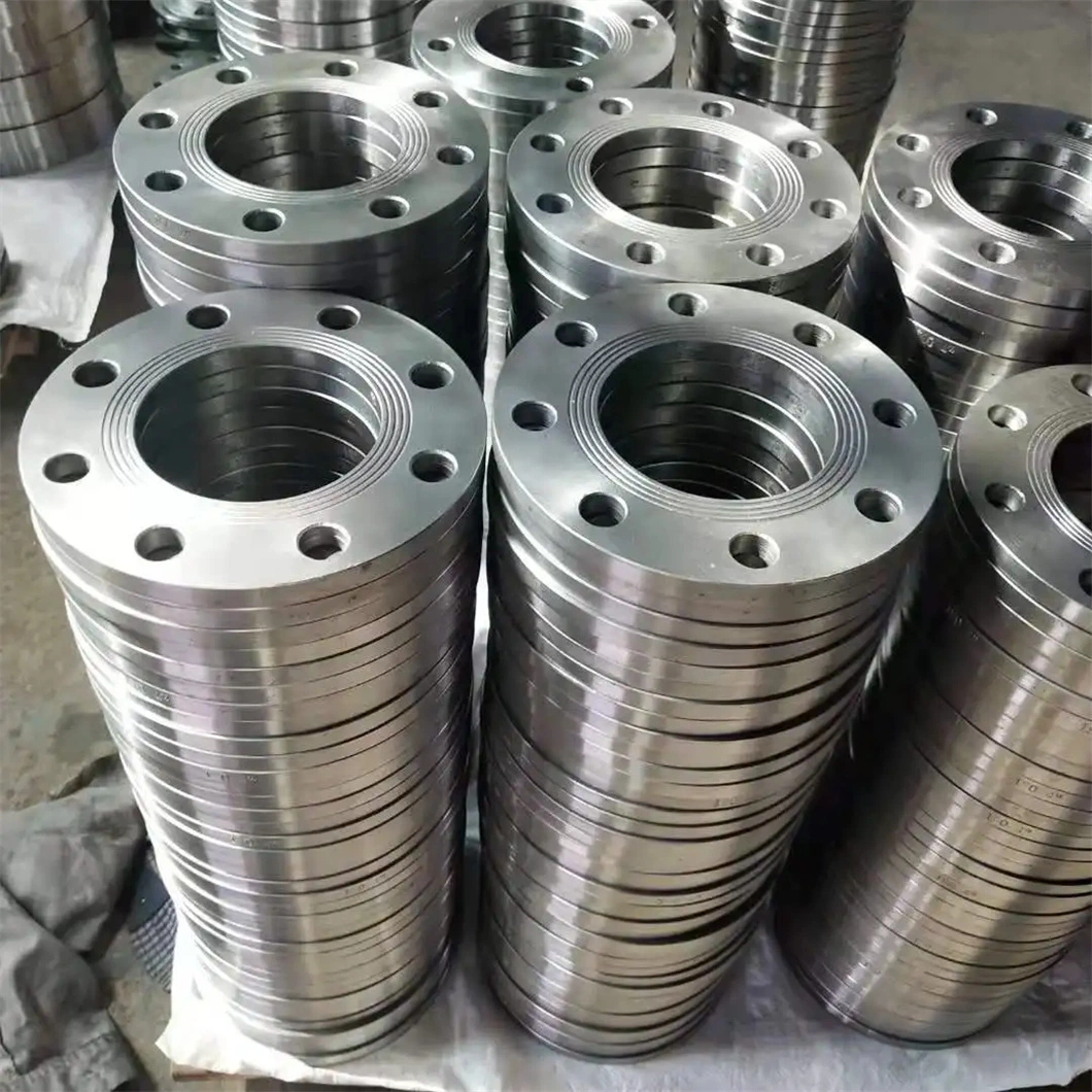 ASTM B16.5 A105 Forged Flange DN600 Carbon Steel Connect The Pipe Flange Black Steel Flange Custom Made Carbon Steel Plate Flat Flange