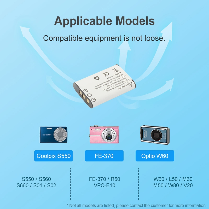 Enel11 en-EL11 batterie pour Nikon S550 et S560 Digital Caméras