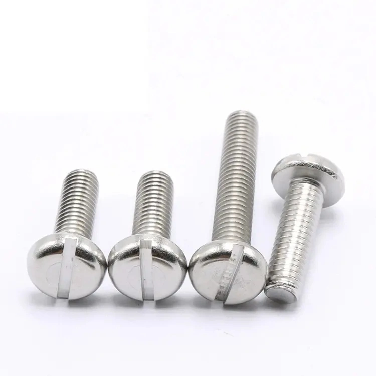 304 Stainless Steel Slotted Cap Slot Column Round Cheese Head Bolt Screw