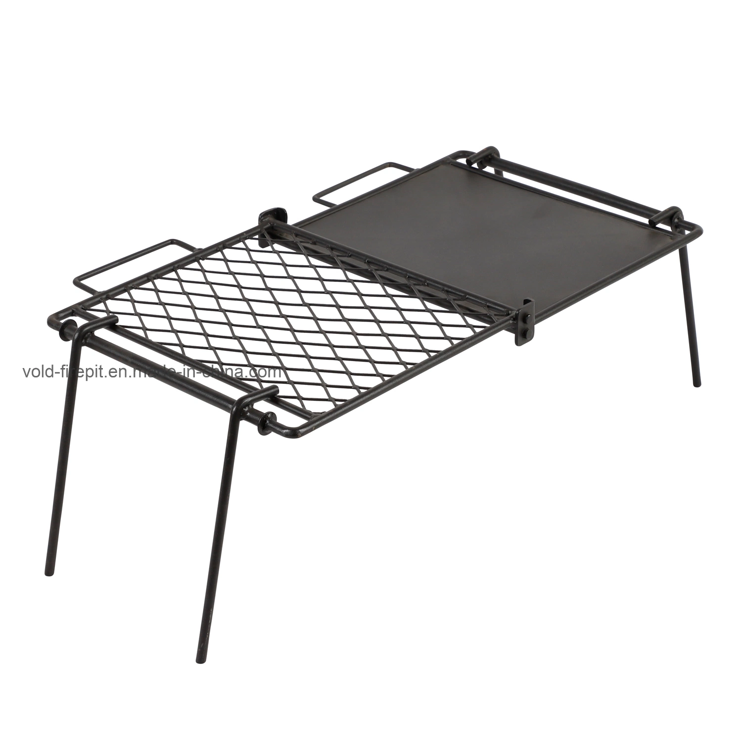 Hi-Temp Powder Coated Folding BBQ Grill Set