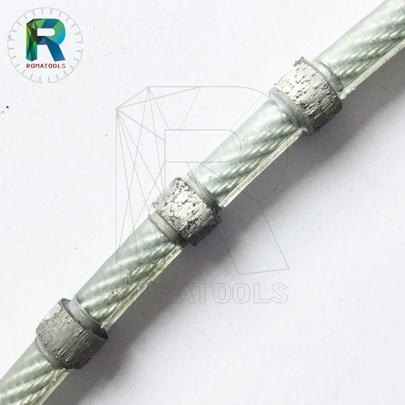 10.5mm X 37 Beads Diamond Wire Saw for Hard Granite Cutting From Romatools