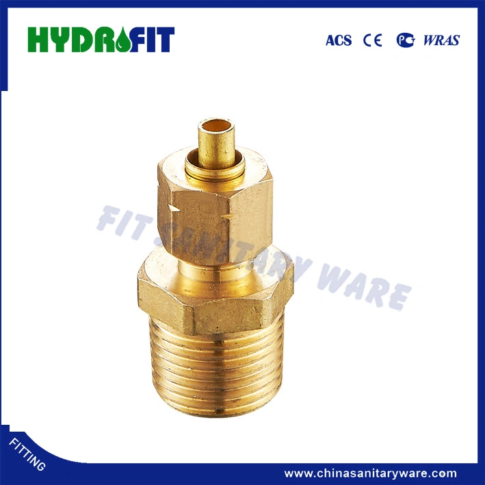 American Market Lead-Free Push-Fit Fitting Brass Compression Xmip Adapter with Insert (AMK10107)