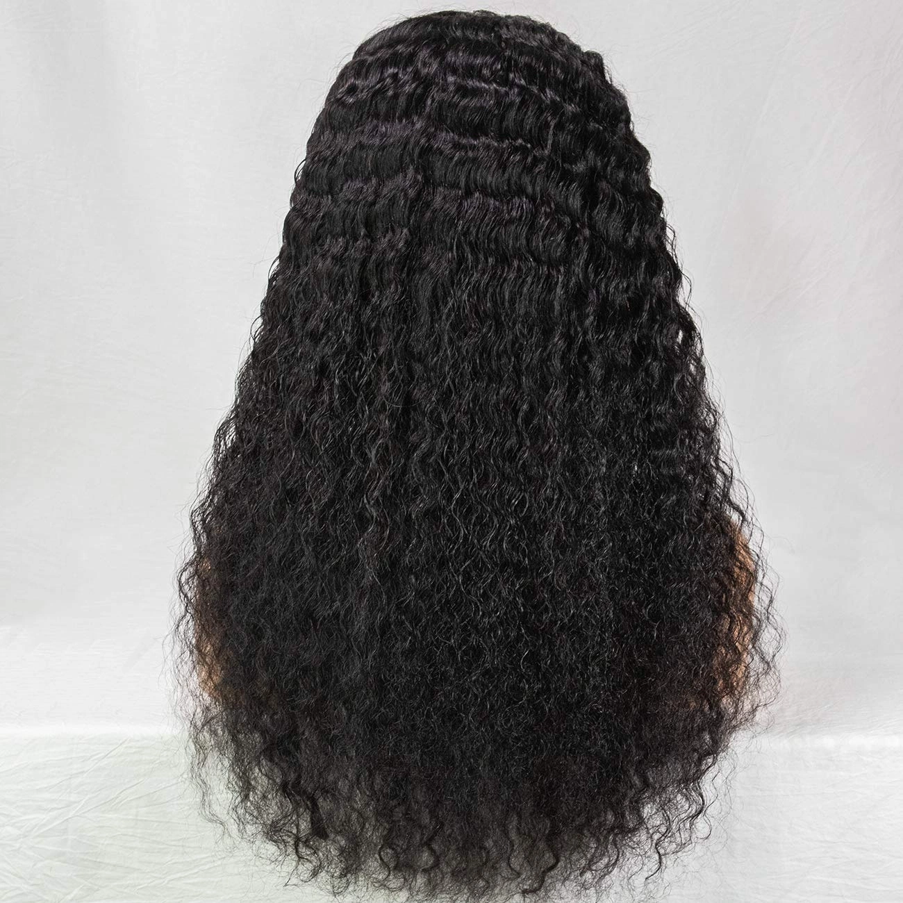 Kbeth Kinky Curly Hair Extension for Black Women Boy Friend Gift 100% Human Hair Original Factory Ear to Ear Human Hair Extension with 13*4 Lace Closure