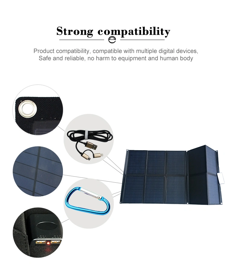 100W Foldable Solar Panel DC Portable Computer Battery Mobile Phone Folding Solar Charger