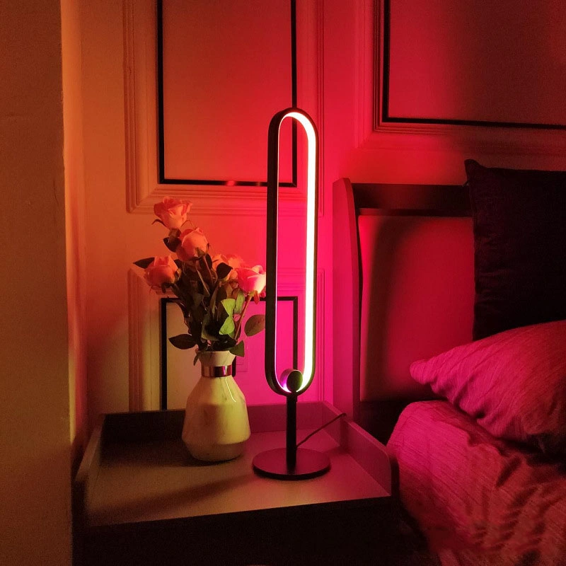 Aluminium-Profilleiste einfarbig oder RGB-Touch-Schalter Ambient Beleuchtung Dekorative Hotel LED Bodenleuchte für Hotel Residetial Zimmer