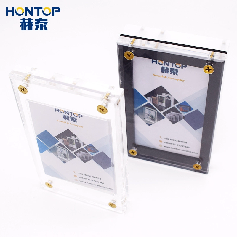 Birthday Wedding Event Photos Home Decoration Ultra Transparent Unbreakable Cuostomized Sized Acrylic Magnetic Picture Frame