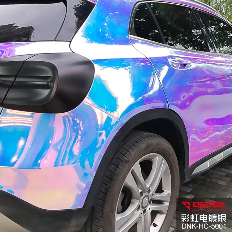 Neueste holografische Regenbogen Film Folie für Auto Vinyl Wrap selbst Kleber Abnehmbare Kleber Car Wrap Material Auto Warp Vinyl