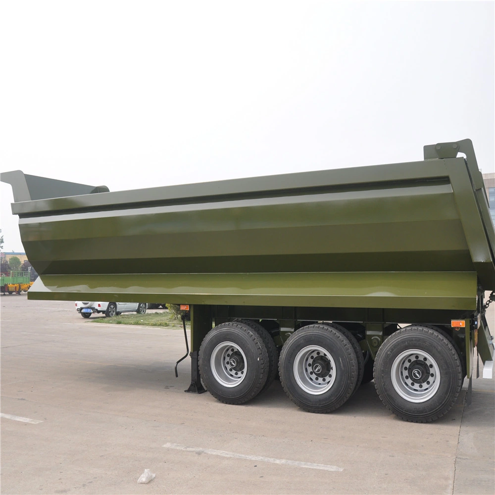 Dump Truck Trailer 80 Ton 35 Cubic Meters Dumper Semi Tipper Trailer for Sale in Mozambique