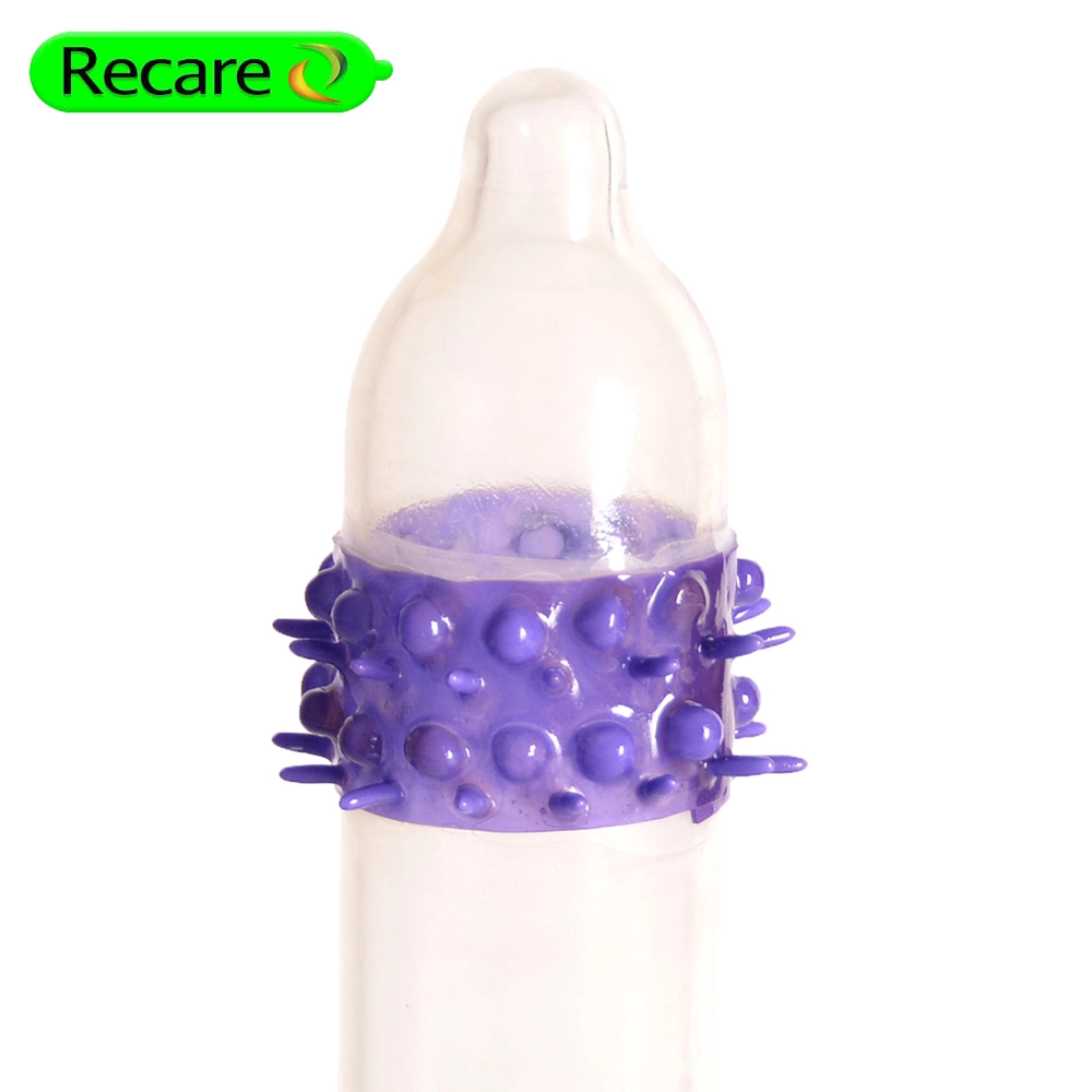 More and More Dotted Colour Natural Latex Spike Condom with Custom Design