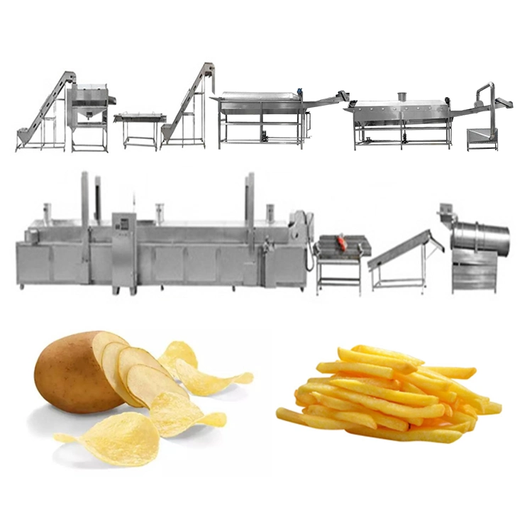 Continua de acero inoxidable de papas fritas, las industrias de procesamiento de máquinas expendedoras en venta