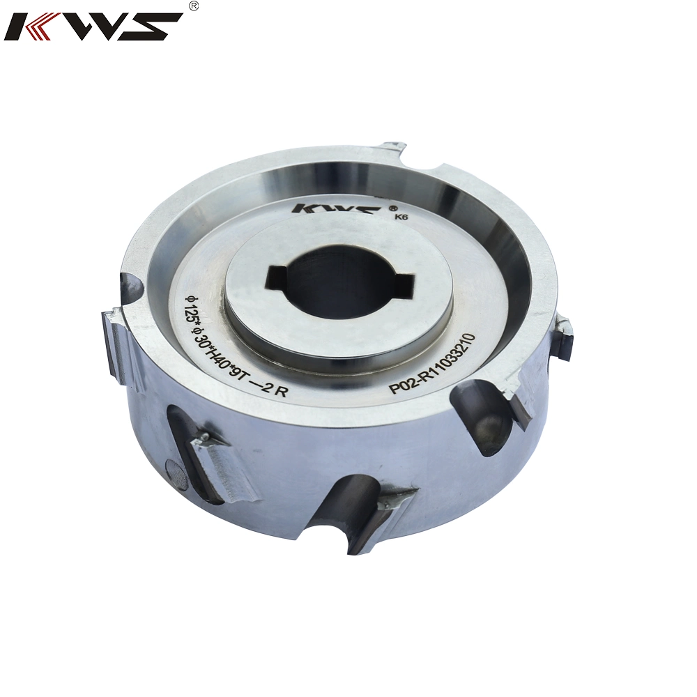 Le KWS Fraisage CNC le rotor multicouteau 125*30*H65*15T pour la Machine Outil de fraisage Edgebander Edgebanding PCD Pre-Mill diamant le rotor multicouteau