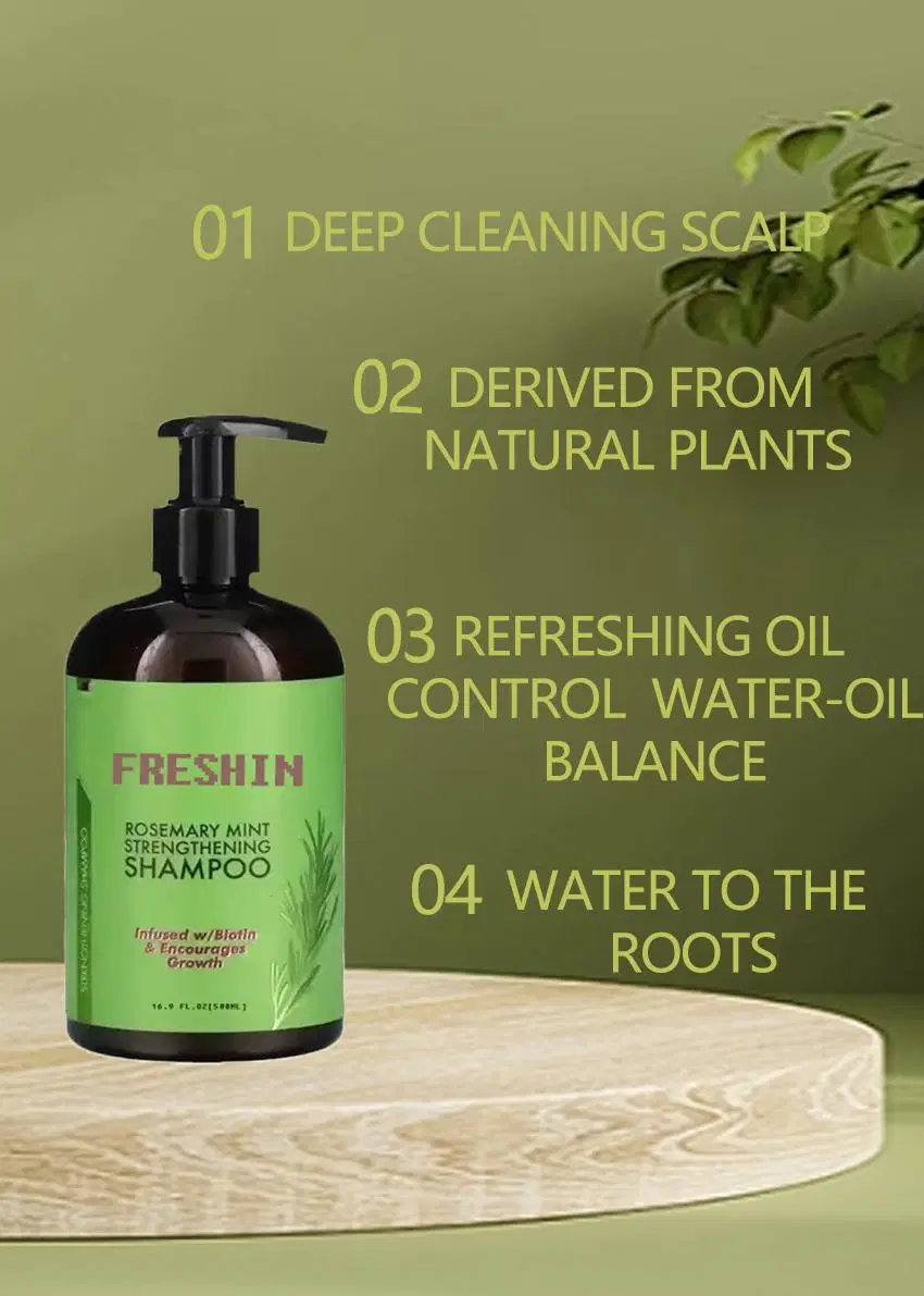 Deep Cleaning Scalp, Derived From Natural Plants, Rosemary Mint Strengthening Shampoo