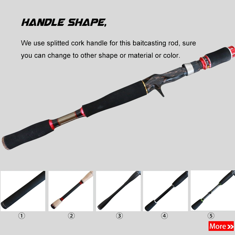 24t Carbon Fiber Baitcasting Rod with EVA Handle