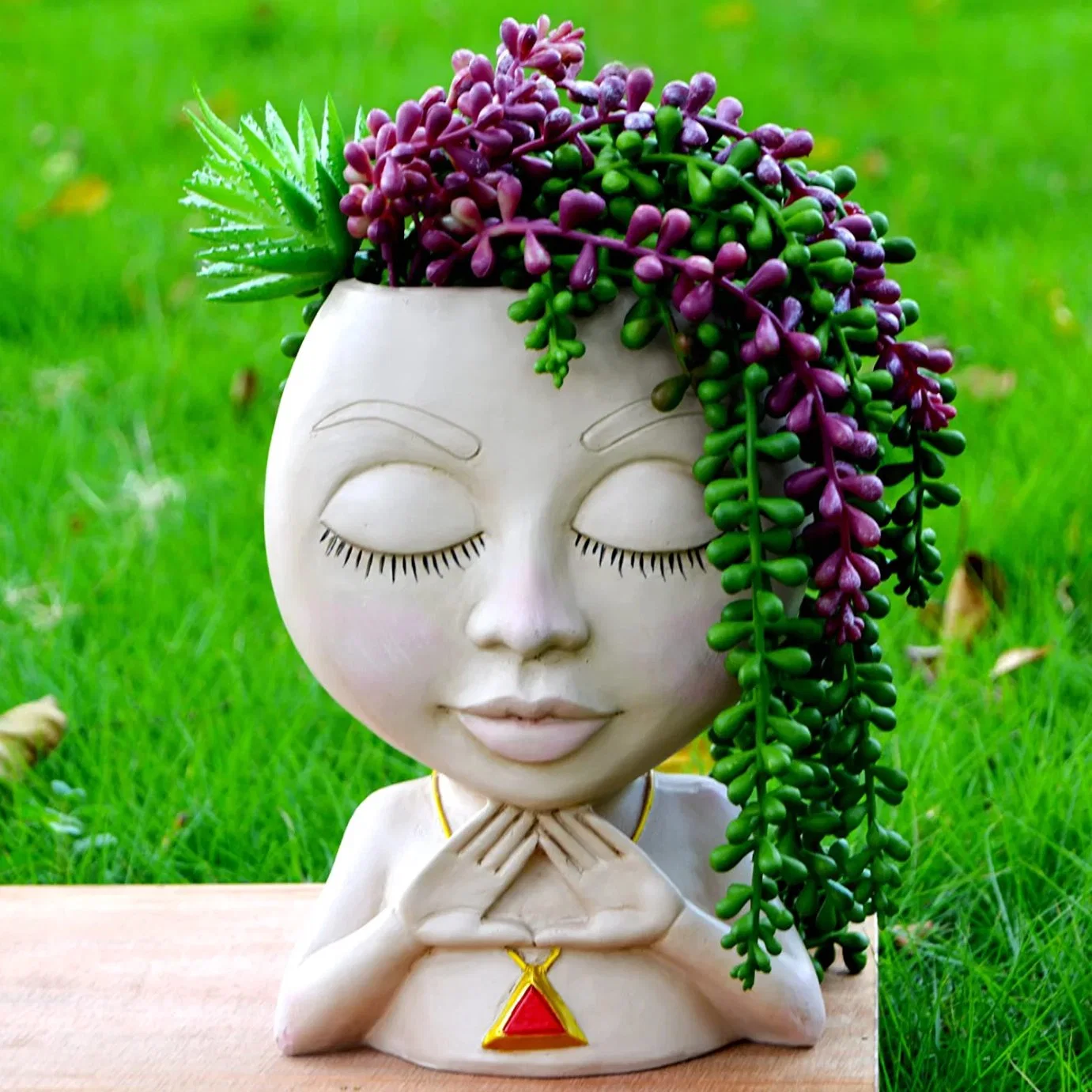 Unique Head Planters Cute Girl Flower Pot