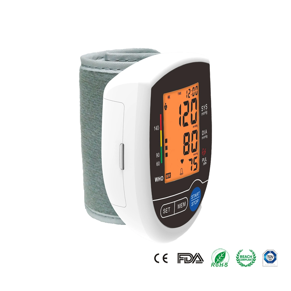 Wholesale CE ISO Digital Speakers Automatic Bp Wrist Watch Rate Blood Pressure Monitor Cheap