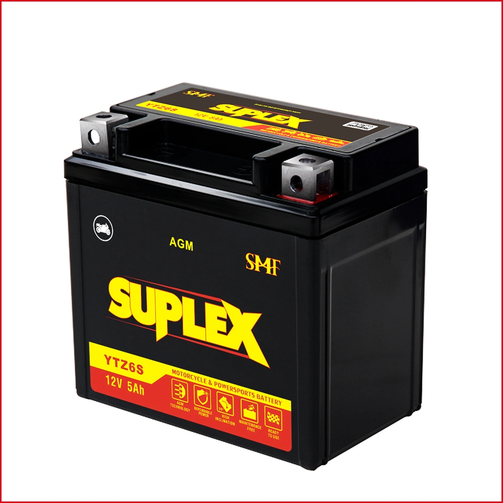 Suplex Ytz6s AGM SMF Motorcycle Battery Suits ATV Motorcycle Scooter Engine