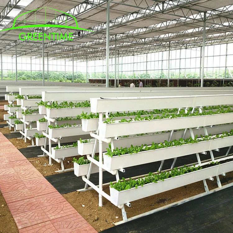 Atacado melhor qualidade estufa e uso de fazenda hydroponic Strawberry crescer Caleira