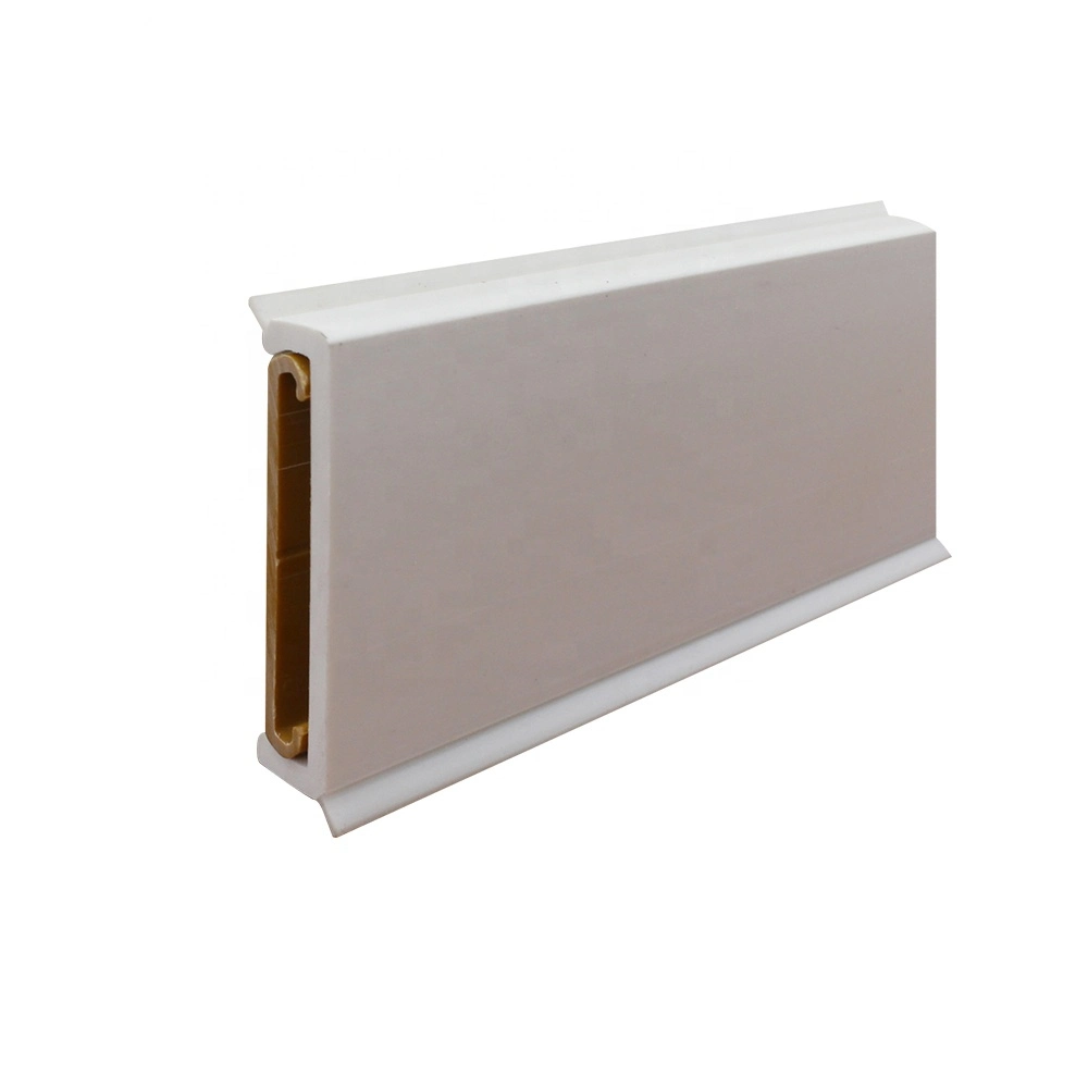 Waterproof Aluminum Skirting Panel Covers Kitchen Plinth PVC Skirting Board