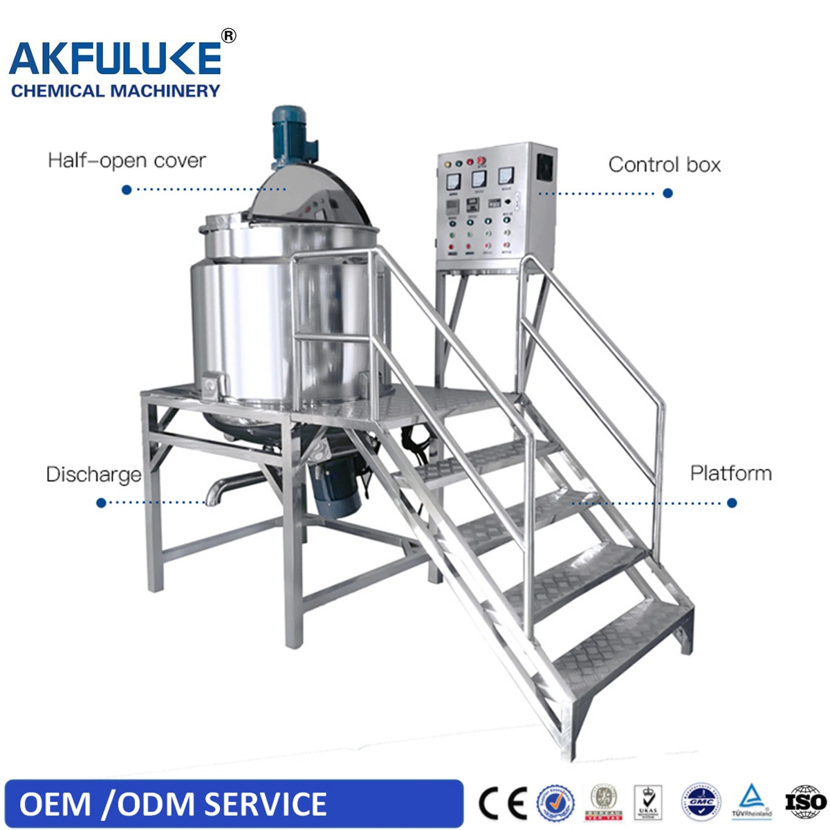 Detergent Mixing Machine 300L Liquid Soap Making Machine Shampoo Mixing Equipment