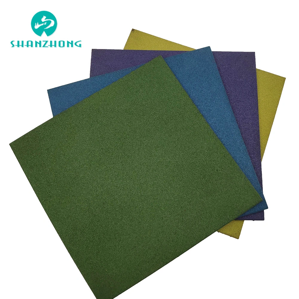 Rubber Mats Gym Door Mat Colorful Square Floor Insulation Rubber Tile Mat