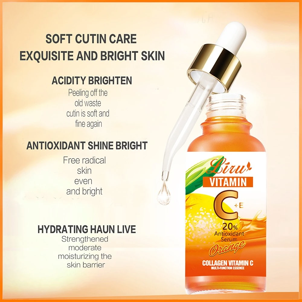 Liru Vitamin C Gesichtsaufhellung reduziert Melanin hellt Serum Hautpflege Essenz