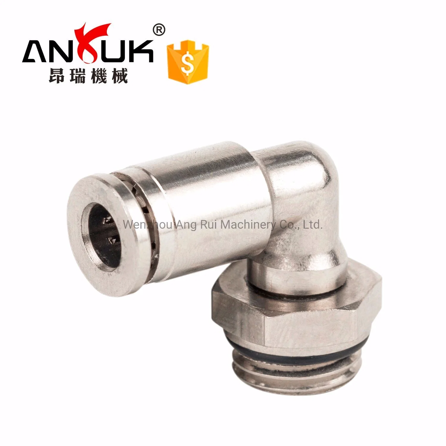 Factory Custom Elbow One Touch Quick Pneumatic Metal Fitting