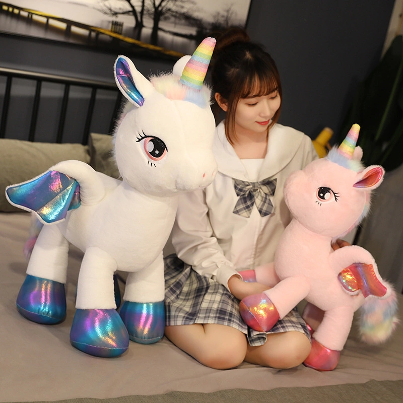 Creativity Unicorn Rainbow Horse Stuffed Toys Inflatable Animal Toys