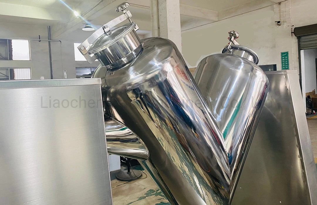 Vh-1000 1000L Dry Powder Stand Mixing Machine V Mixer Pharmaceutical Medicine Food Industrial Equipment